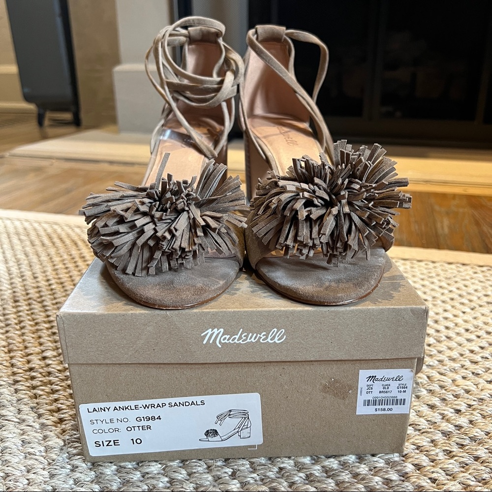 Madewell Lainy Ankle-Wrap Sandals